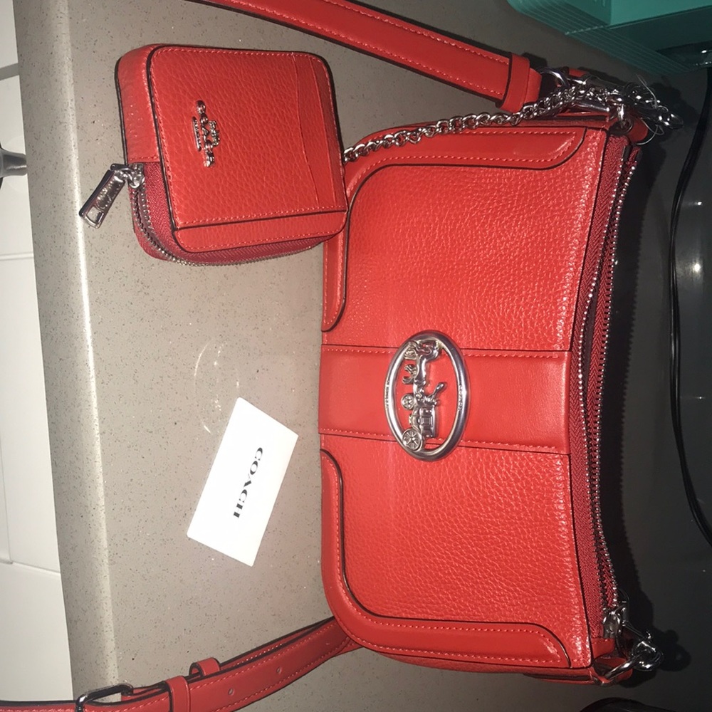 Coach purse with wallet.